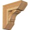 Ekena Millwork Merced Slat Rough Sawn Bracket w/ Offset Brace, Western Red Cedar, 8"W x 20"D x 20"H BKT0806X20X20MRC06RWR - alternate 1